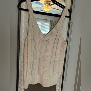 Cream Sweater Tank
